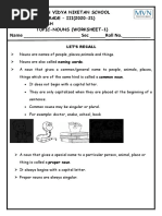 Nouns Worksheet 1 Answers