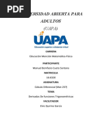 Ejercicio Derivada de Funciones Trigonométricas