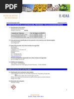 Ficha Seguridad R404A