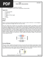 Diode and Its Characteristics Objective