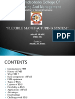 "Flexible Manufacturing System": Department of Mechanical Engineering