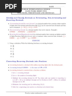 Recurring Decimals