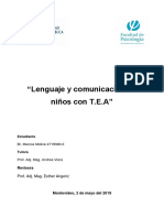 Lenguaje y Comunicacion en Ninos Con Tea Rev Av