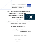 Texto Guía para El Curso de Obras Hidráulicas PDF