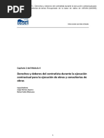 Derechos y Deberes Del Contratista Durante La Ejecución Contractual para La Ejecución de Obras y Consultorías de Obras