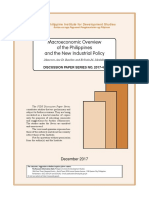 Macroeconomic Overview of The Philippines and The New Industrial Policy (2017)