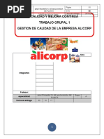 Gestion de Calidad Alicorp