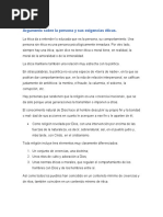 Ensayo Argumentativo Sobre La Persona y Sus Exigencias Eticas