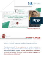 Limitaciones y Prohibiciones Comunes A Costos y Deducciones-David Bravo Sheen PDF