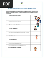 Cuestionario Emocional Primer Ciclo