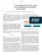 Comparativa de Energia Electrica de Un Colombiano Contra El Resto Del Mundo