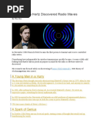 How Heinrich Hertz Discovered Radio Waves: A Young Man in A Hurry