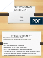 Family of Musical Instrument: Submited by RJ Sanchez Rayven Potestades Matthew Frias