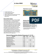 2.5-6.0/5.0-12.0 GHZ Gaas Mmic Active Doubler: Features Chip Device Layout X1002-Bd