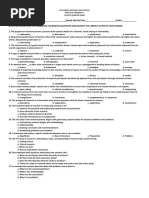 Potungan National High School Practical Research 1 Fourth Quarter Exam