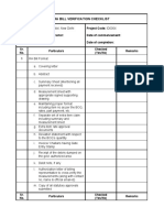 TMH - Checklist RA Bill Verification, R1