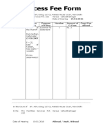 Process Fee Form