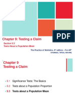 Chapter 9 Testing A Claim-9.3