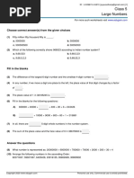 Class 5 Large Numbers: Choose Correct Answer(s) From The Given Choices