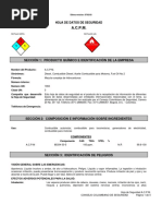 Hoja de Seguridad Acpm