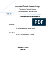 Prueba de Función Respiratoria - Fisiologia M2 Seman6