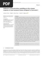 Tsitos Et Al - 2018 - Influence of Deterioration Modelling On The Seismic Response of Steel Moment Frames Designed To Eurocode 8