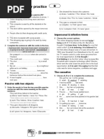 UNIT 3 Grammar Practice: Active & Passive Forms