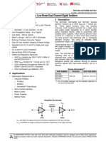 ISO742x Low-Power Dual-Channel Digital Isolators: 1 Features 3 Description