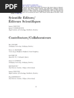 Scienti C Editors/ Editeurs Scienti Ques Contributors/Collaborateurs