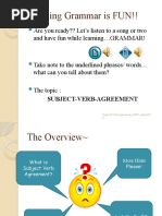 Subject Verb Agreement 2010