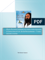 ShivSutras by H.H. Sri Sri Ravishankarji - 7 Video Sessions Covered