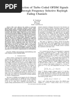 Coherent Detection of Turbo Coded OFDM Signals Transmitted Through Frequency Selective Rayleigh Fading Channels