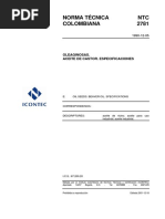 NTC 2781 Oleaginosas. Aceite de Castor. Especificaciones