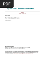 The Water Crisis in Present The Water Crisis in Present: Winter 1969