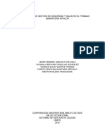 Sistema de Gestion de Seguridad y Salud en El Trabajo Ebanis PDF