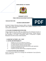 Tangazo La Nafasi Za Kazi Mzumbe Na Cbe PDF