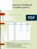 Clase 5. Estructuras Cristalinas de Los Materiales Cerámicos Parte 2