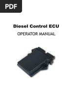 Diesel Control ECU Operator Manual