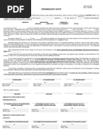 Promissory Note: For Affordable Housing Program