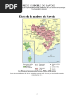 Abrégé Histoire Duché de Savoie