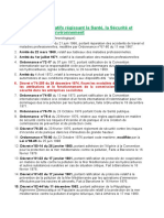 Textes Législatifs Régissant La Santé, La Sécurité Et L'environnement