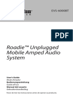 Roadie™ Unplugged Mobile Amped Audio System: EVS-6000BT