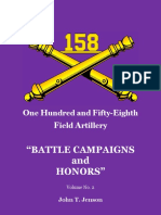 158th Field Artillery Volume Number 2 Battle Campaigns and Honors