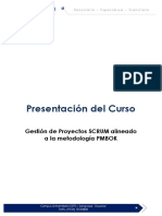 Curso de Gestión de Proyectos Scrum Alineado A La Metodología Pmbok