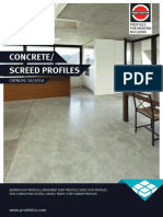 Concrete/ Screed Profiles: CATALOG 10/2016