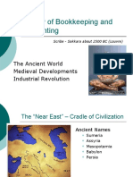 History of Bookkeeping and Accounting: The Ancient World Medieval Developments Industrial Revolution