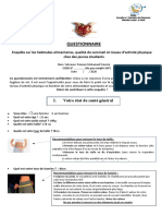 Questionnaire Sommeil Et Études 1