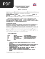 Guía de Aprendizaje Matemática N° 15