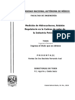 Medición de Hidrocarburos Eslabón Regulatorio en La Cadena de Valor de La Industria Petrolera