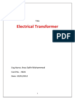 Electrical Transformer